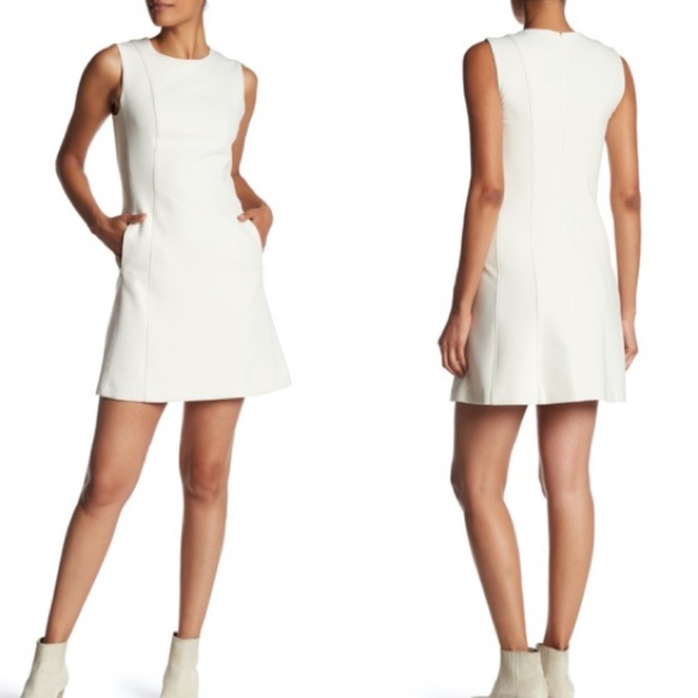 Theory Helaina Pioneer Dress Ivory